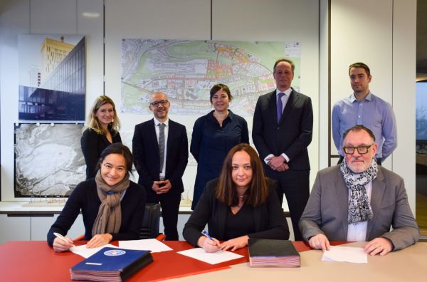 Le Fonds Kirchberg, Immobel, et Prefalux Home ont signé un protocole d’accord pour garantir la réalisation du projet résidentiel durable Kiem 2050.